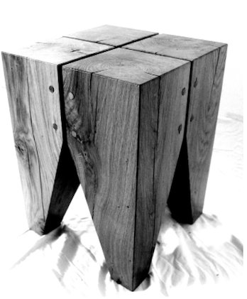 tabouret en chêne massif- LETONIO