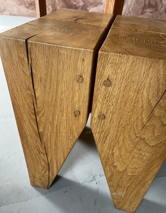 tabouret en chêne massif- LETONIO